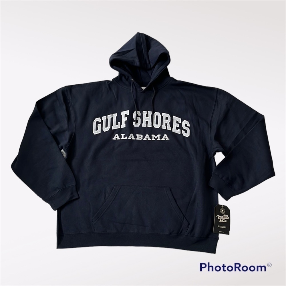 Pacific & co. Hoodie Gulf Alabama in Navy size XL